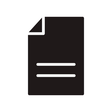 Paper, file, document icon in trendy flat style design. Vector graphic illustration. Paper icon for website design, logo, and ui. Pixel perfect. EPS 10.
