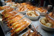 shrimps and crabs at Taipei night market