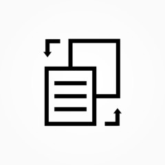 Poster - swap document icon design vector illustration