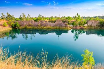 Sticker - Blue lake at Kamphaeng Phet province