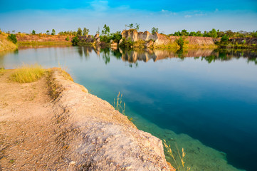 Sticker - Blue lake at Kamphaeng Phet province