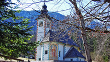 The Church Of The Holy Spirit, Triglav National Park (Cerkev Sv. Duha, Triglavski Narodni Park) - Ribcev Laz, Slovenia