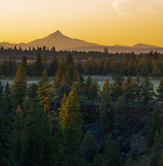 Canvas Print - Golden Hour - Mountain - Sunset