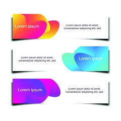 Leinwandbilder - Abstract Web banner design background or header Templates vector illustration