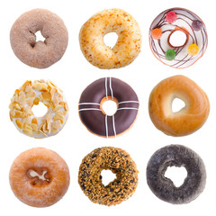 Wall Mural - donut or donut isolated on white background new.