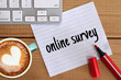 © adha - online survey word concept