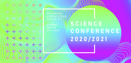 Aufkleber - Abstract geometric background. Poster template for Business and IT Technologies Conference.