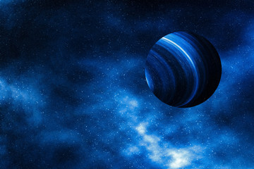 Wall Mural - stars, planet and galaxy in cosmos universe, space and time travel science background