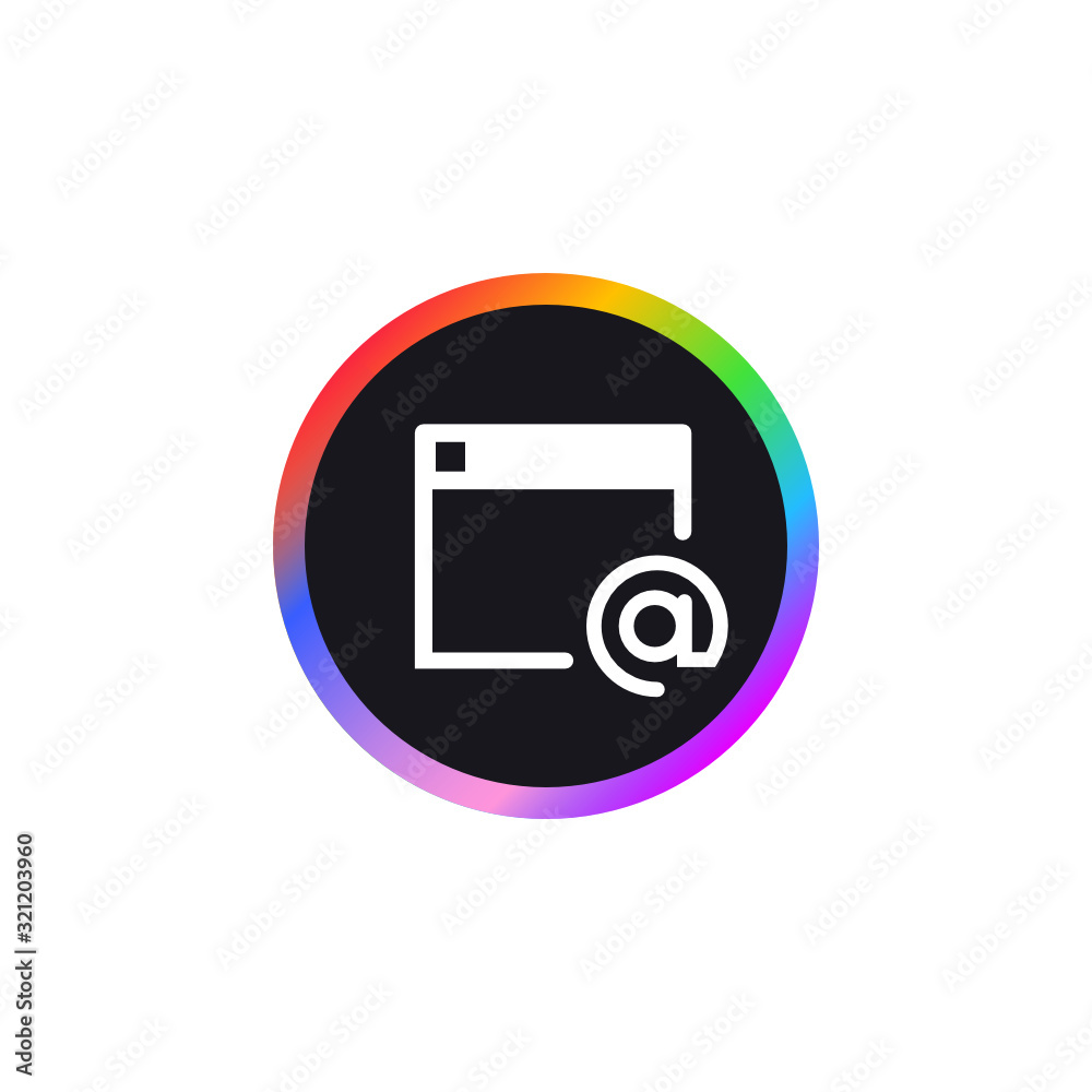 Webmail Icon Files Webmail - App Icon Stock Vector | Adobe Stock