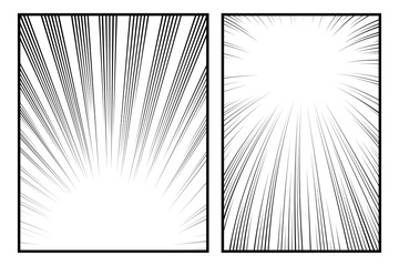 Wall Mural - manga radial motion speed lines