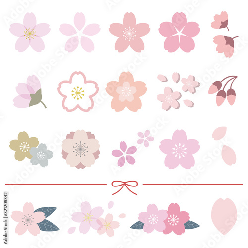 桜 アイコン セット Vector Eps Buy This Stock Vector And Explore Similar Vectors At Adobe Stock Adobe Stock