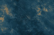Dark blue and golden marble or canvas background (as an abstract fantastic background or marble texture)