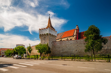 Scenic view of Aiud Citadel, Aiud, Alba County, Transylvania, Romania