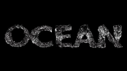 Wall Mural - slow motion close up alphabet 