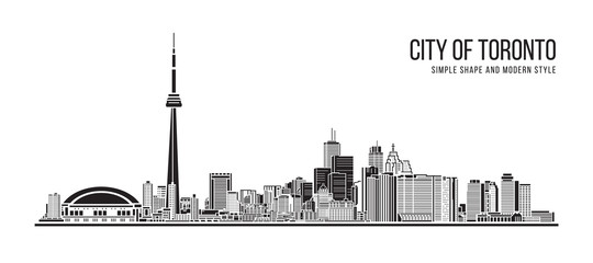cityscape building simple architecture modern abstract style art vector illustration design - city o