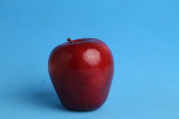 delicious and bright red apple