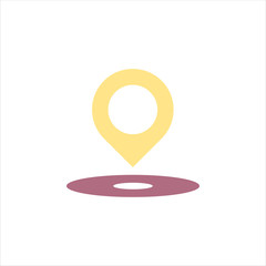 location pointer icon, vector symbol