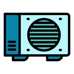 Poster - Conditioner equipment icon. Outline conditioner equipment vector icon for web design isolated on white background