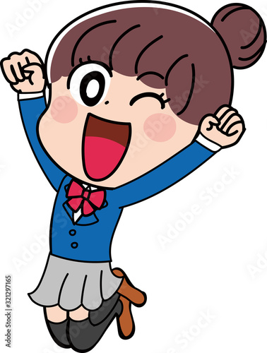 イラスト素材 女子高生 学生 喜ぶ 笑顔 かわいい Stock Vector Adobe Stock イラスト素材 女子高生 学生 喜ぶ 笑顔 かわいい Stock Vector Adobe Stock