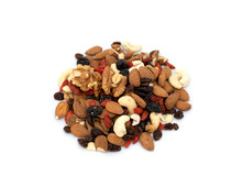 Top View Of A Pile Of Dried Fruit And Nuts