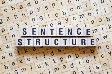 Sentence structure word concept