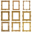 © Elena - Golden frame for paintings, mirrors or photo isolated on white background