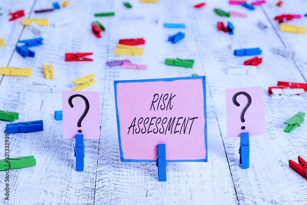 Complete Risk Assessment Sign Text sign showing Risk Assessment. Business photo text estimation of ...