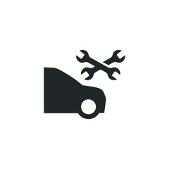 Aufkleber - car repair icon template color editable. automotive repair symbol vector sign isolated on white background illustration for graphic and web design.