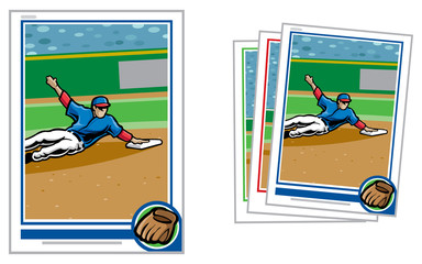 Wall Mural - Baseball card