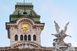 Trieste, Italu, January10, 2020. city hall on Piazza Unita d Italia square view, Friuli Venezia Giulia region of Italy