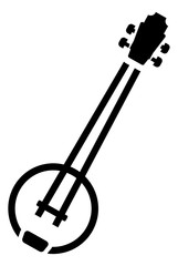 Poster - Banjo music instrument icon