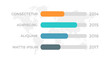 © Lifeking - Set of orange and turquoise, blue, gray elements for infographic with world map presentation slides.