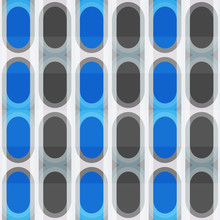 Blue Ellipse Seamless Pattern