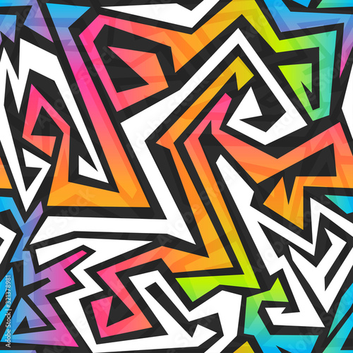 Obraz Dibond spektrum kolorów graffiti wzór