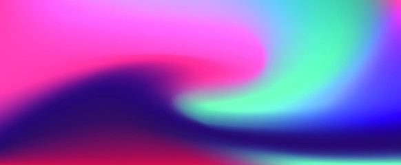 Poster - Abstract iridescent background with colorful pastel stains.