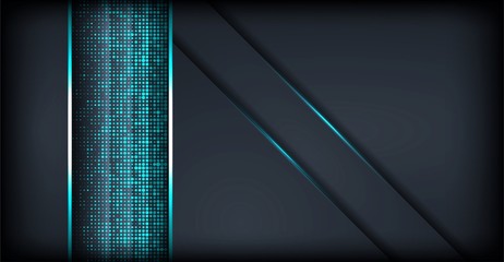 abstract luxury dark background with cyan lines