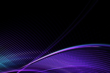 Poster - Abstract color dynamic background with lighting effect. Fractal wavy. Fractal art