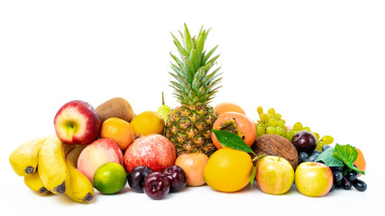 Sticker - tropical fruit isolated on a white background