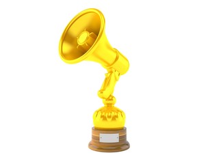 Poster - Megaphone golden trophy