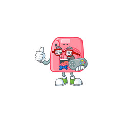 Sticker - An attractive gamer instan camera cartoon character design