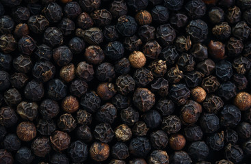 Wall Mural - Close-up view of the black peppercorn