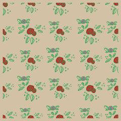 Poster - Seamless repeat pattern print background perfect for homedecor, fashion and stationairy