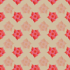 Poster - Seamless repeat pattern print background perfect for homedecor, fashion and stationairy