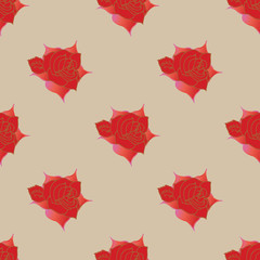 Poster - Seamless repeat pattern print background perfect for homedecor, fashion and stationairy