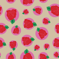 Poster - Seamless repeat pattern print background perfect for homedecor, fashion and stationairy