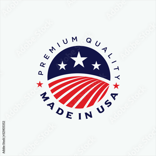 Photographie United States Logo Design Vector Stock