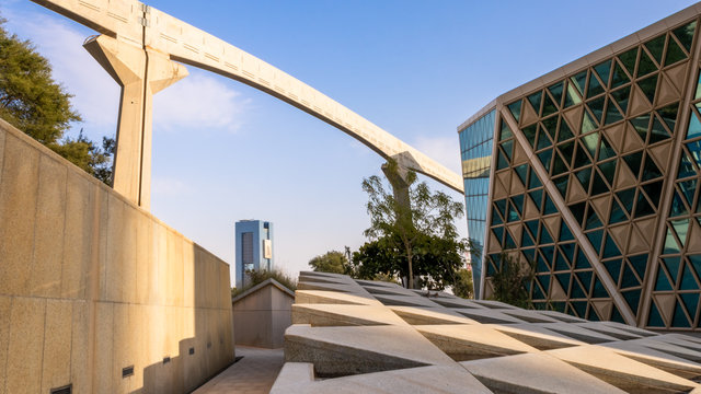 Large buildings equipped with the latest technology, King Abdullah Financial District, in the capital, Riyadh, Saudi Arabia