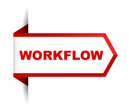 red vector banner workflow