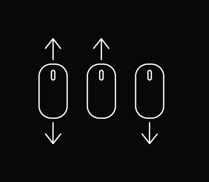 Scroll down up - computer mouse icon