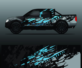 truck decal graphic wrap vector, abstract background